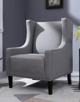 Mid - Century Grey Accent Chair - From Where Finds -
