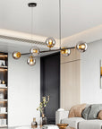 Mid - Century - Modern 6 - Light Chandelier - From Where -