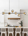 Mid - Century - Modern 6 - Light Chandelier - From Where -