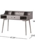 Mid Century Modern Desk with Drawers - From Where -