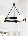 Mid Century Modern Globe Round Chandeliers - From Where -