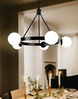 Mid Century Modern Globe Round Chandeliers - From Where -