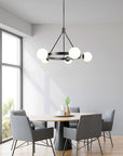 Mid Century Modern Globe Round Chandeliers - From Where -