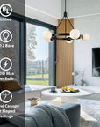 Mid Century Modern Globe Round Chandeliers - From Where -