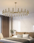 Mid Century Modern Gold Sputnik Chandelier - From Where -