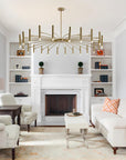 Mid Century Modern Gold Sputnik Chandelier - From Where -