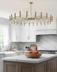 Mid Century Modern Gold Sputnik Chandelier - From Where -