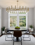 Mid Century Modern Gold Sputnik Chandelier - From Where -