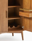 Mid - Century Tall Bar Cabinet (32") - From Where Finds -