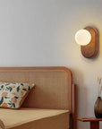 Mid Century Wall Sconce Wood Semi - Flush Mount Light Fixture - From Where -