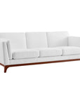Mid Century White Modern Sofa - From Where -