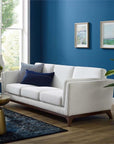 Mid Century White Modern Sofa - From Where -
