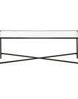 Mille Metal and Glass Top Coffee Table - From Where -