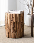 Minerva Teak Accent Table - From Where -
