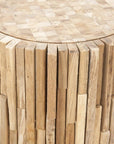 Minerva Teak Accent Table - From Where -