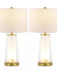 Minimalist Glass Iron Table Lamps - From Where -