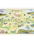 Missoula Hand - Drawn Map - From Where Finds - Map