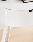 Mitzi White Nightstand (15.75") - From Where -
