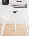 Mitzi White Nightstand (15.75") - From Where -