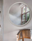 Moby's 30" Beaded Frame Mirror - From Where -