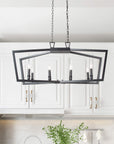 Modern 8 Lights Metal Light Fixture - From Where -
