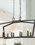 Modern 8 Lights Metal Light Fixture - From Where -