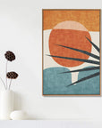Modern Abstract Framed Canvas - From Where -