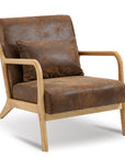 Modern Accent Chair with Wood Frame - From Where -