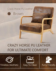 Modern Accent Chair with Wood Frame - From Where -