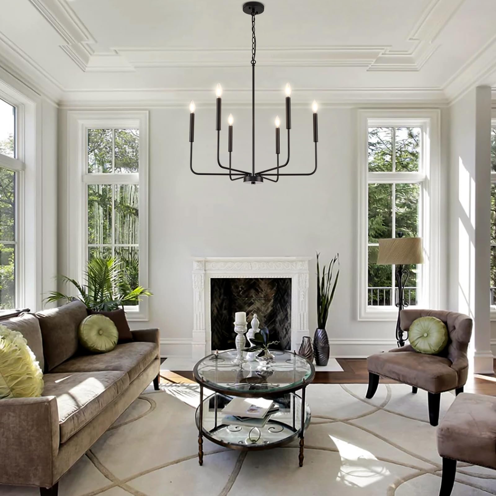 Modern Black Chandelier - From Where -
