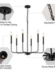 Modern Black Chandelier - From Where -