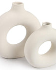 Modern Ceramic Vases (Set of 2) - From Where -