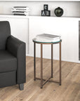 Modern Clear Glass End Table - From Where -