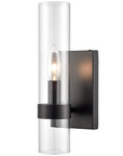 Modern Farmhouse Glass Cylinder Wall Sconce - From Where -