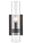 Modern Farmhouse Glass Cylinder Wall Sconce - From Where -