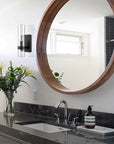 Modern Farmhouse Glass Cylinder Wall Sconce - From Where -
