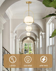 Modern Gold Globe Pendant Light - From Where -
