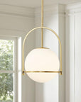 Modern Gold Globe Pendant Light - From Where -
