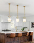 Modern Gold Globe Pendant Light - From Where -