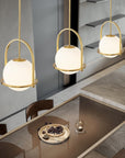 Modern Gold Globe Pendant Light - From Where -