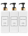 Modern Gold Pump Bottles (Set of 3) - From Where -