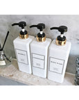 Modern Gold Pump Bottles (Set of 3) - From Where -