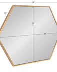 Modern Hexagon Wall Mirror - From Where -