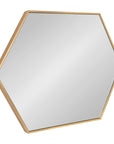 Modern Hexagon Wall Mirror - From Where -