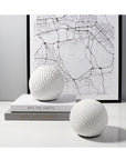 Modern Minimalist Light Luxury Striped Spherical Decoration - From Where -