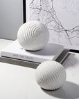 Modern Minimalist Light Luxury Striped Spherical Decoration - From Where -