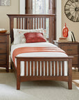 Modern Mission Vintage Oak Bed - From Where -