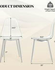 Modern Plastic Shell Side Chair (Set of 4) - From Where -