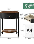 Modern Side Table with Drawer - From Where -