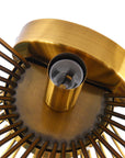 Modern Starburst Brass Wall Sconce - From Where -